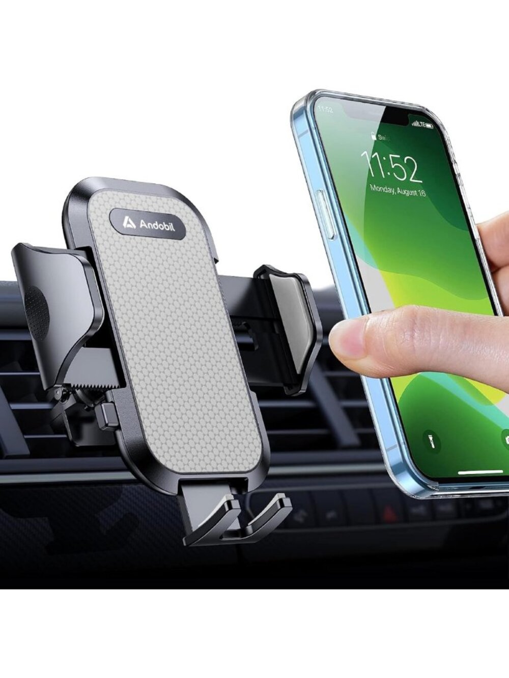 Sturdy Car Phone Holder for Air Vent - Universal Mount for iPhone & Samsung